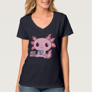 READSOLOTL kawaii axolotl read books lover gift T-Shirt