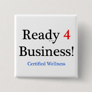 Ready 4 Business 15 Cm Square Badge