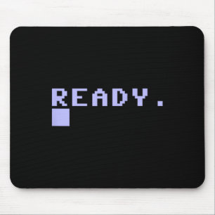 Ready C64 Home Computer 80's Retro Gamer Coder Mem Mouse Mat