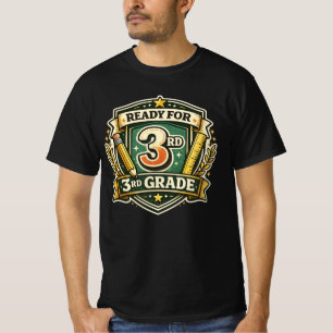 Ready for 3rd Grade Retro Pencil Back to School T-Shirt