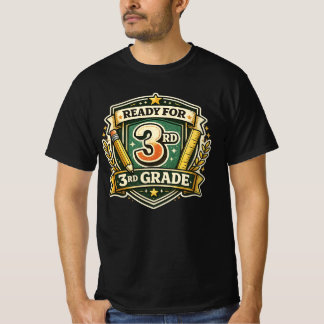 Ready for 3rd Grade Retro Pencil Back to School T-Shirt