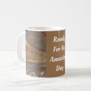 Ready For Amazing Day Woodgrain Photo Positivity Coffee Mug