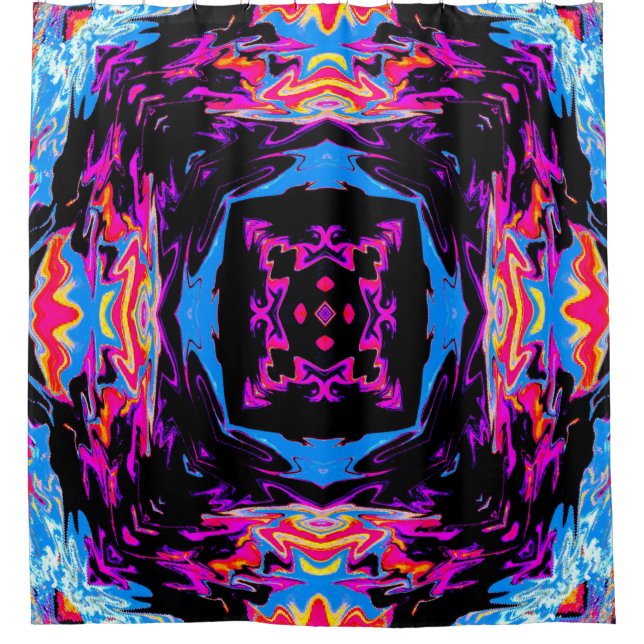 Ready for another black light night?... shower curtain (Front)