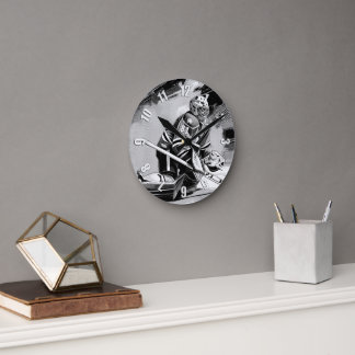 Ready For Anything - Ice Hockey Goalie Round Clock
