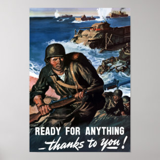 Ready For Anything -- World War 2 Poster
