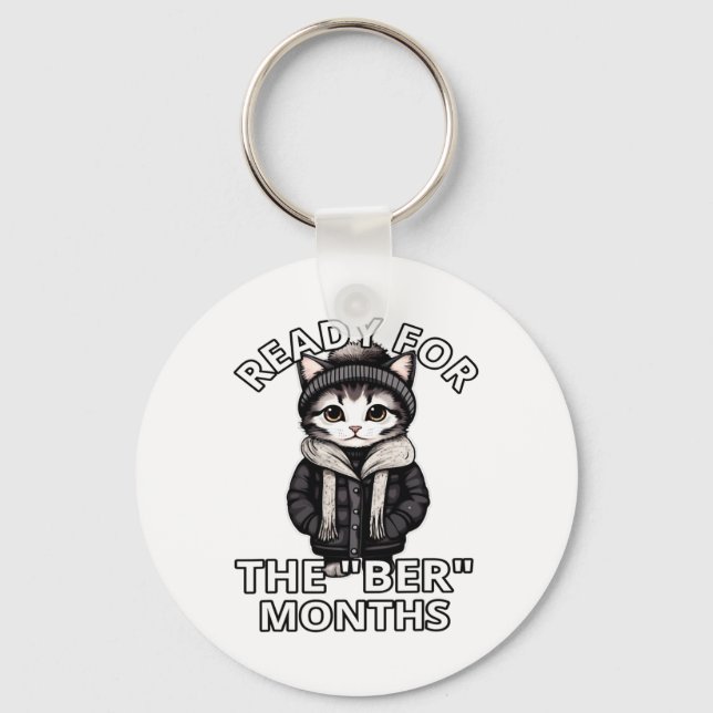 Ready For Ber Months Fall Leaves Autumn Winter Kit Key Ring (Front)
