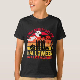 Ready for halloween cat ghost pumpkins T-Shirt