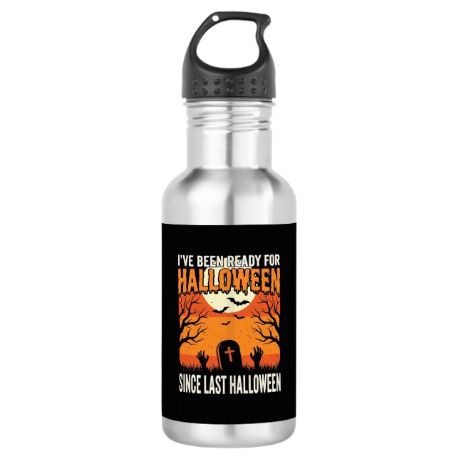 Ready For Halloween Graveyard Design_1 532 Ml Water Bottle (Front)