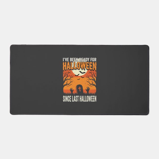 Ready For Halloween Graveyard Design_1 Desk Mat (Front)