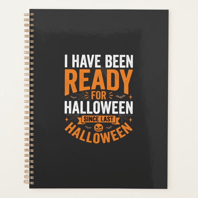 Ready For Halloween Pumpkin Skull Design Planner (Front)