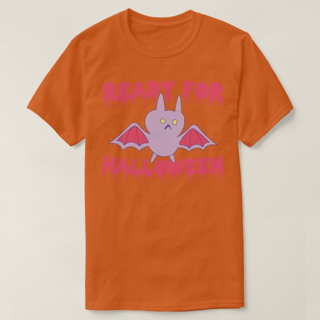 Ready For Halloween Spooky Cat T-Shirt (Design Front)