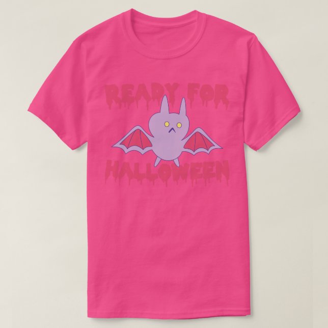 Ready For Halloween Spooky Cat T-Shirt (Design Front)
