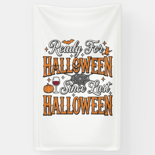 Ready For Halloween Vintage Engraving Shirt Design Banner