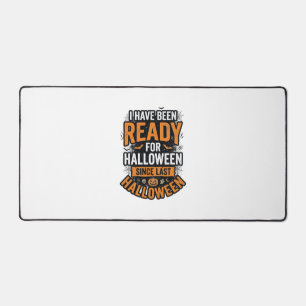 Ready For Halloween Vintage Spooky Shirt Design_1 Desk Mat