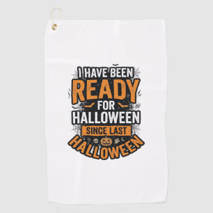 Ready For Halloween Vintage Spooky Shirt Design_1 Golf Towel