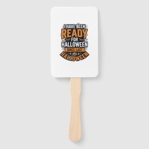Ready For Halloween Vintage Spooky Shirt Design_1 Hand Fan