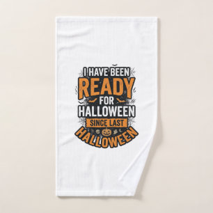 Ready For Halloween Vintage Spooky Shirt Design_1 Hand Towel