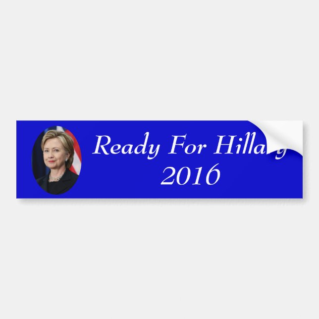 Ready For Hillary Bumper Sticker (Front)