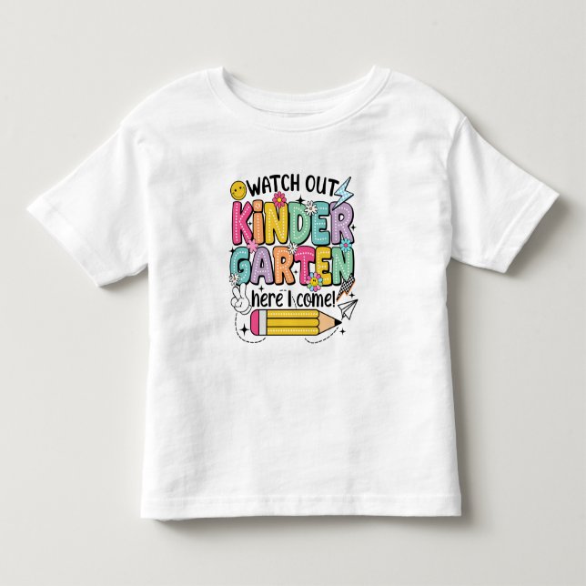 Ready for Kindergarten Adventure! Toddler T-Shirt (Front)