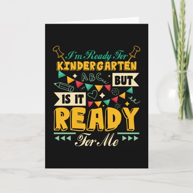 Ready For Kindergarten Card (Front)
