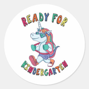 Ready for Kindergarten Classic Round Sticker