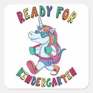 Ready for Kindergarten Square Sticker