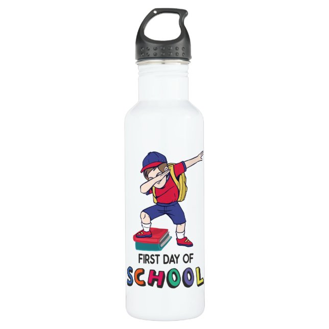 Ready for online school 710 ml water bottle (Front)