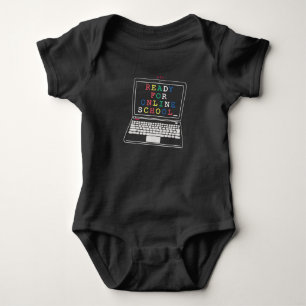 Ready for online school baby bodysuit