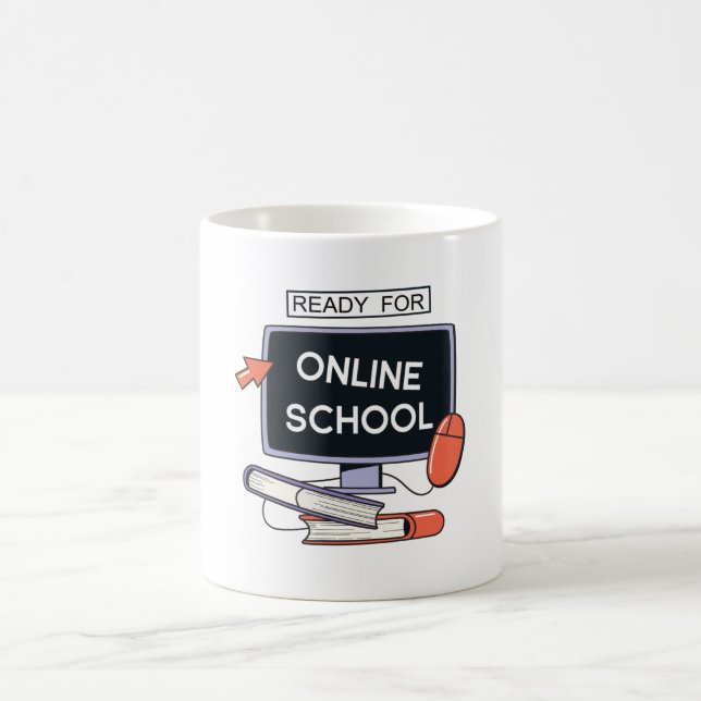 Ready for Online School Coffee Mug (Center)