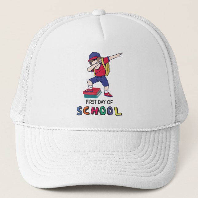 Ready for online school trucker hat (Front)