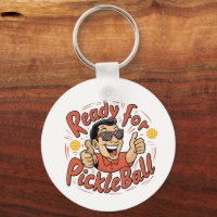 Ready for Pickleball Cartoon Thumbs Up Guy