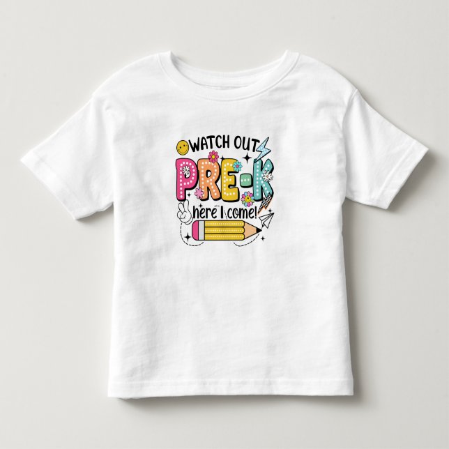 Ready for Pre-K Adventure! Toddler T-Shirt (Front)
