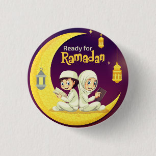 Ready For Ramadan 3 Cm Round Badge