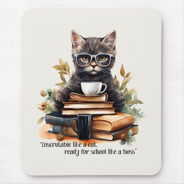 Ready For School Like A Boss Mouse Mat (Front)