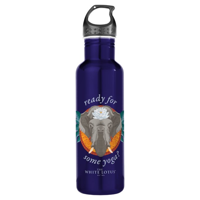 Ready for Some Yoga? - The White Lotus 710 Ml Water Bottle (Front)