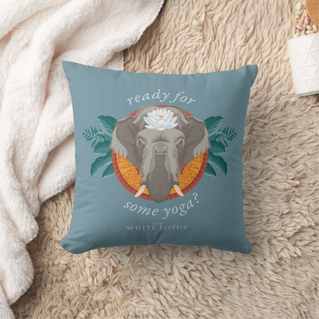 Ready for Some Yoga? - The White Lotus Cushion (Blanket)