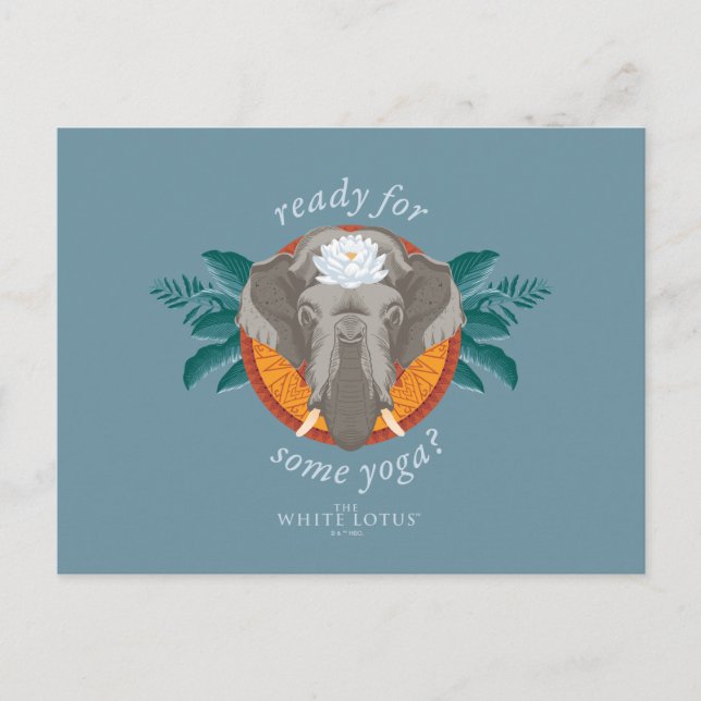 Ready for Some Yoga? - The White Lotus Postcard (Front)