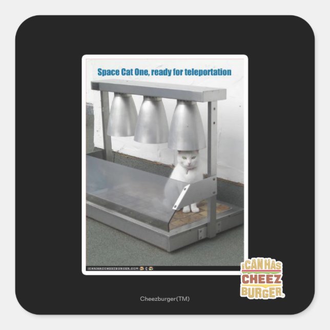 Ready for Teleportation Square Sticker (Front)