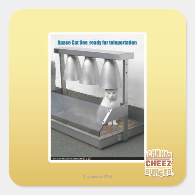 Ready for Teleportation Square Sticker (Front)