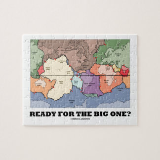 Ready For The Big One? Plate Tectonics World Map Jigsaw Puzzle