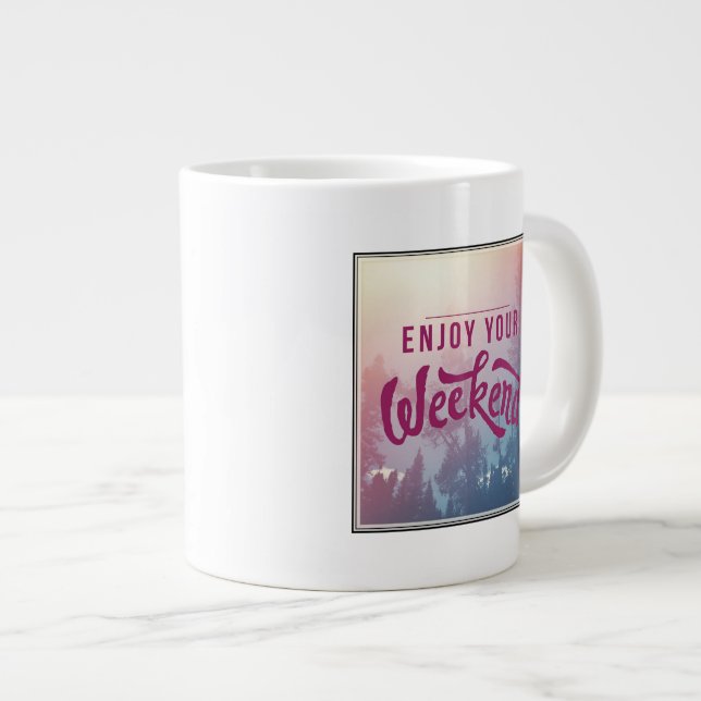 Ready For The Weekend Large Coffee Mug (Front Right)