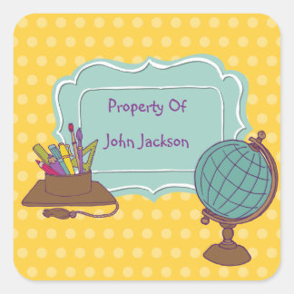 Ready For The World Personalised Bookplate Sticker