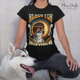 Ready for Total Eclipse 2024 Cute Dog Vintage  T-Shirt