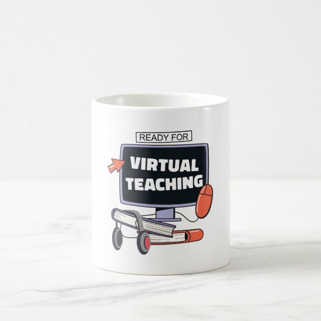Ready for virtual teaching coffee mug (Center)