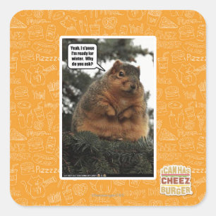 Ready for winter square sticker