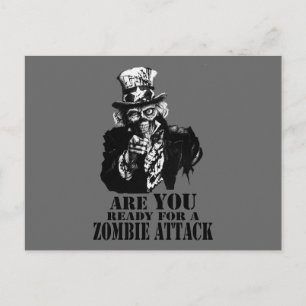 Ready For Zombie Attack Postcard