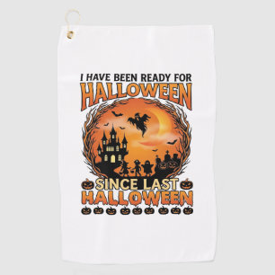 Ready Halloween Since Last Haunted Castle Ghost Ki Golf Towel
