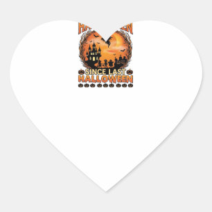 Ready Halloween Since Last Haunted Castle Ghost Ki Heart Sticker