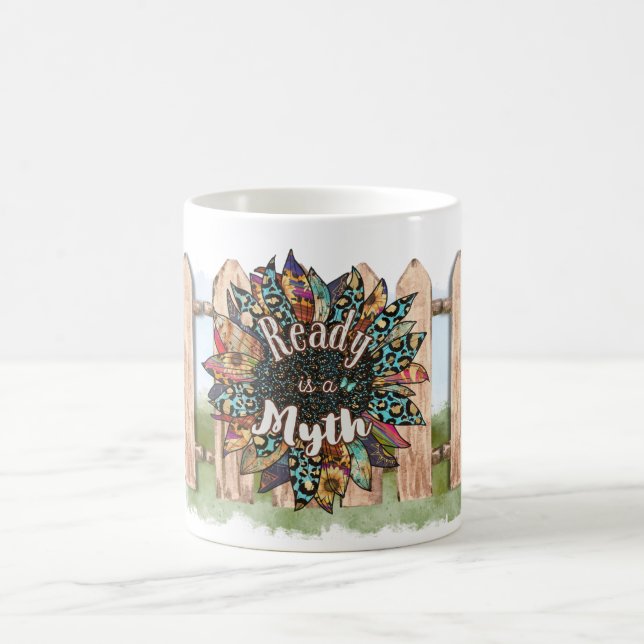 Ready Is a Myth Sunflower Classic Mug (Center)