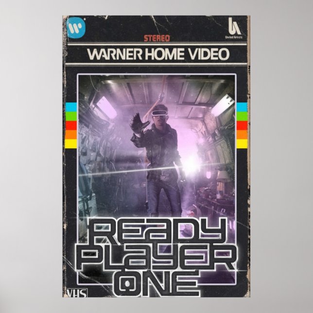 Ready Player One VHS Cover Poster (Front)